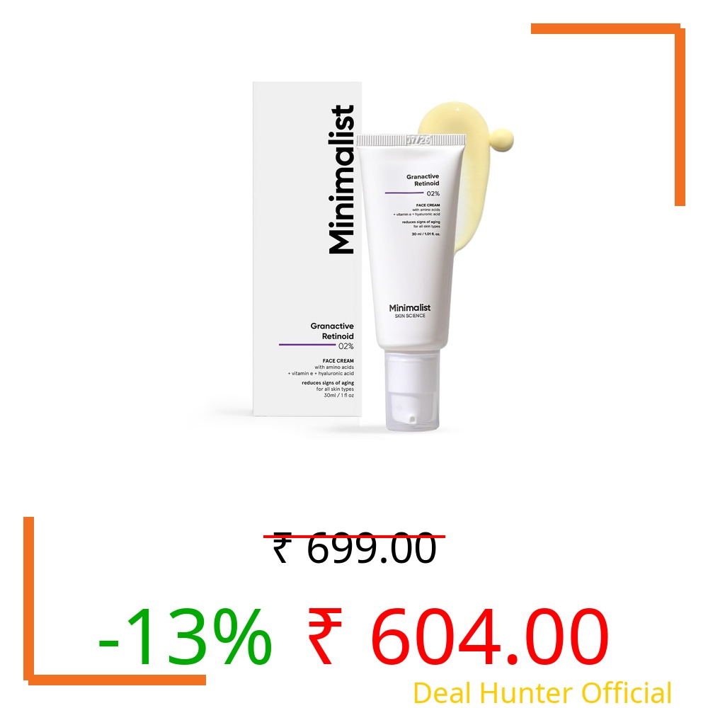 Minimalist 2% Retinoid Anti Ageing Night Cream for Wrinkles & Fine Lines | With Retinol Derivative For Sensitive Skin