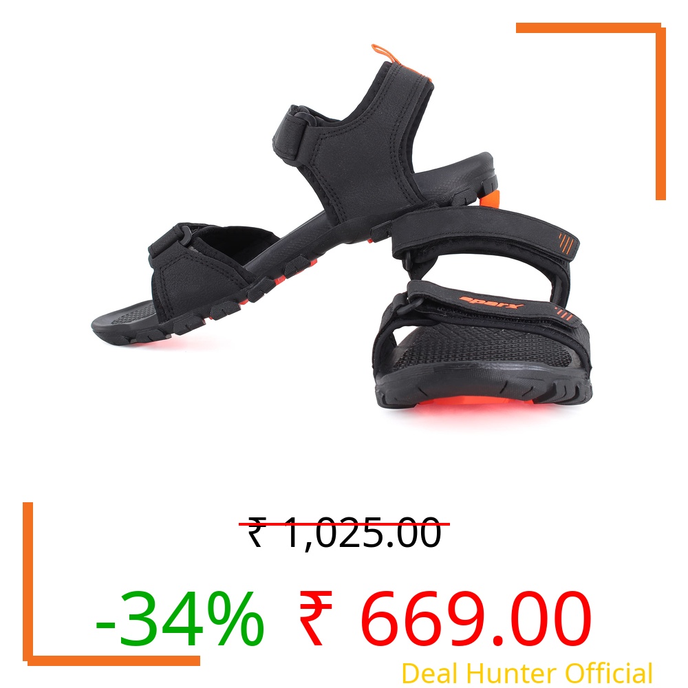 Sparx mens SS 561 | Latest, Daily Use, Stylish Floaters | Orange Sport Sandal - 6 UK (SS 561)
