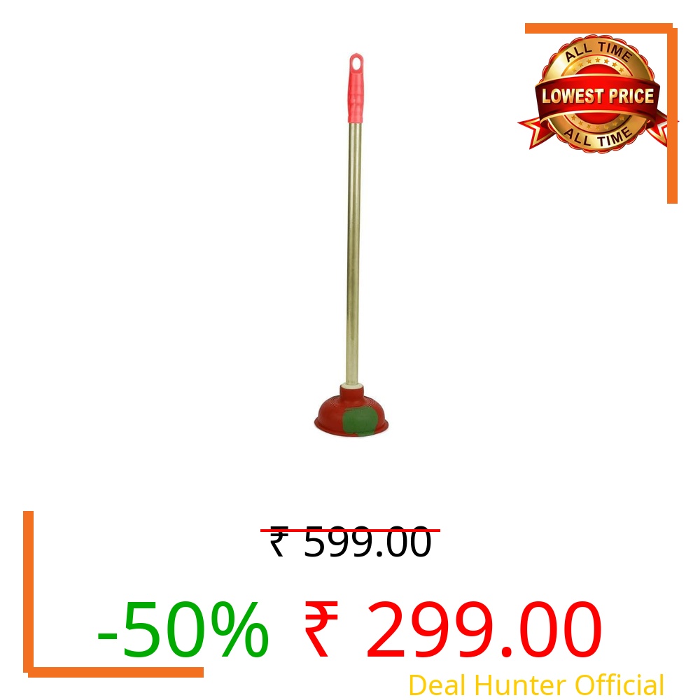 Goldennest All-Rounder Multifunctional Drain Cleaner Plunger | Heavy Duty Toilet & Sink Unblocker | Ideal for Bathroom, Kitchen, Wash Basin & Shower Drains | Effective Suction Cleaning Tool