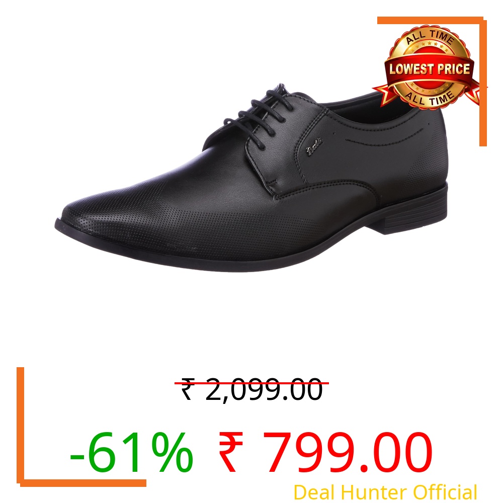 Bata Andrew E Mens Formal Lace-Up Shoes in Black Size- 10