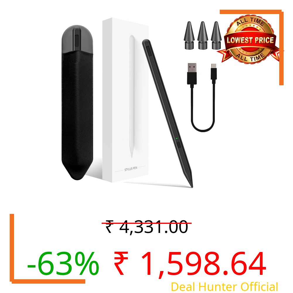 Stylus Pen for iPad 11th&10th Generation,Milikilo Pen with Pencil Holder,Palm Rejection,for Air11&13"(M2/M3), Pad Pro 11"&13"(M4),iPad 6-11th,iPad Pro 11"/12.9 ", iPad Air 3/4/5,Mini 5/6