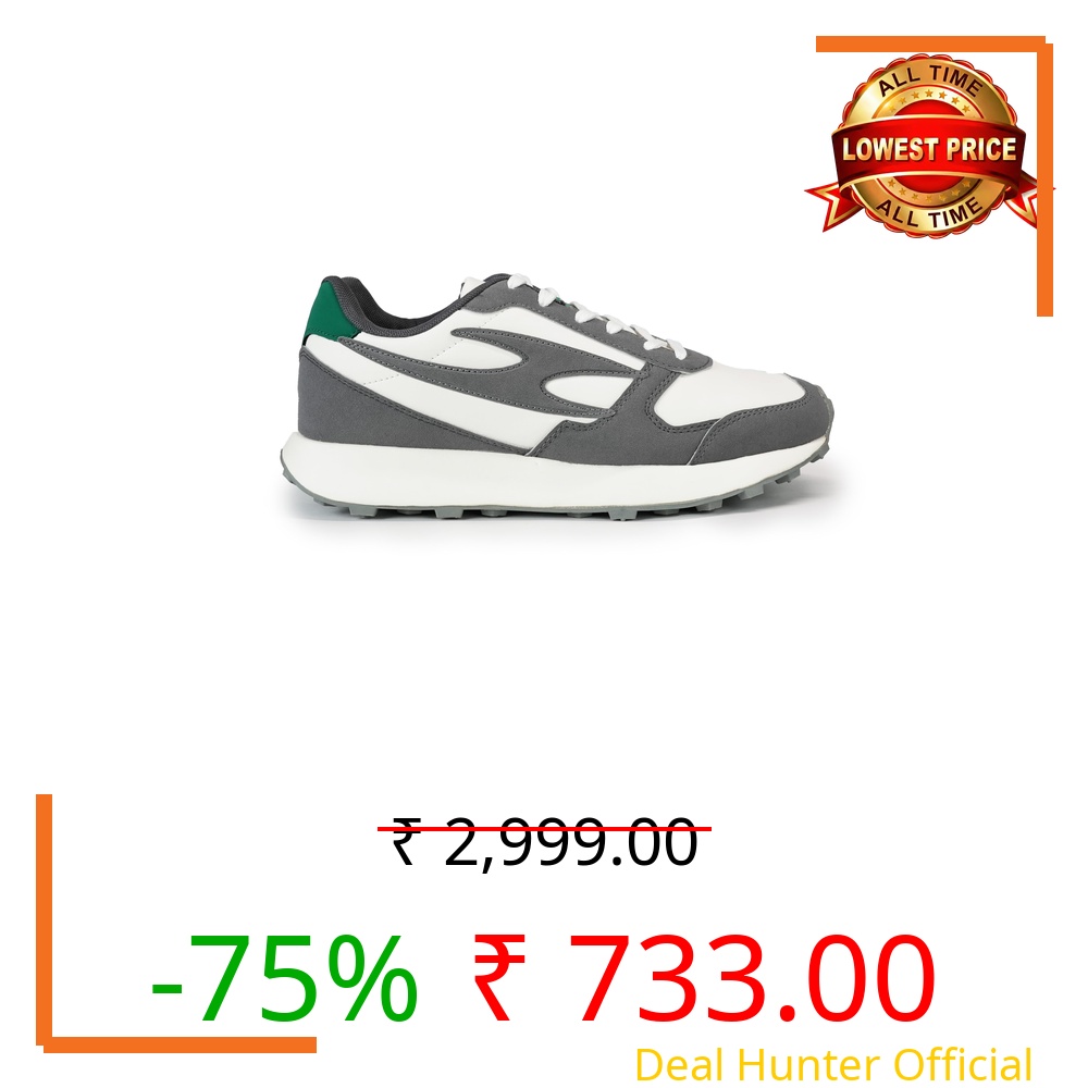 Hygear MS-1028 Striker | Non-Slip | Lightweight & Comfortable | Shock Absorption | Stylish & Durable for Gym, Walking, Jogging & Casual Use for Everyday Wear Shoe Grey UK/India-9