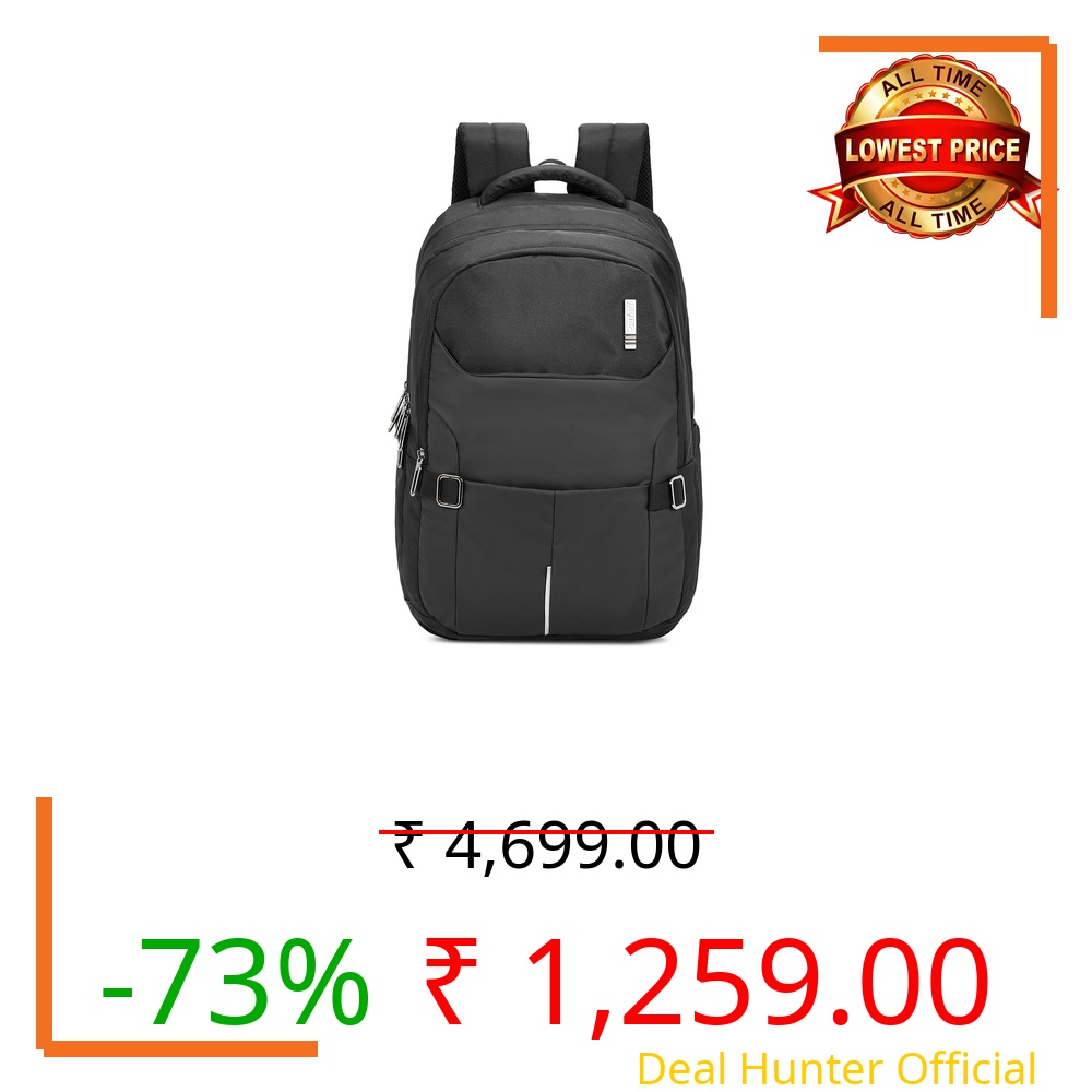 Safari Zen 34L Formal Laptop Backpack Bag for Man & Women, Ideal for Office Use/School/College Boys & Girls, Large Bags for men, 3 Compartments, Rain Cover, Antitheft, Trolley Sleeve & Organizer