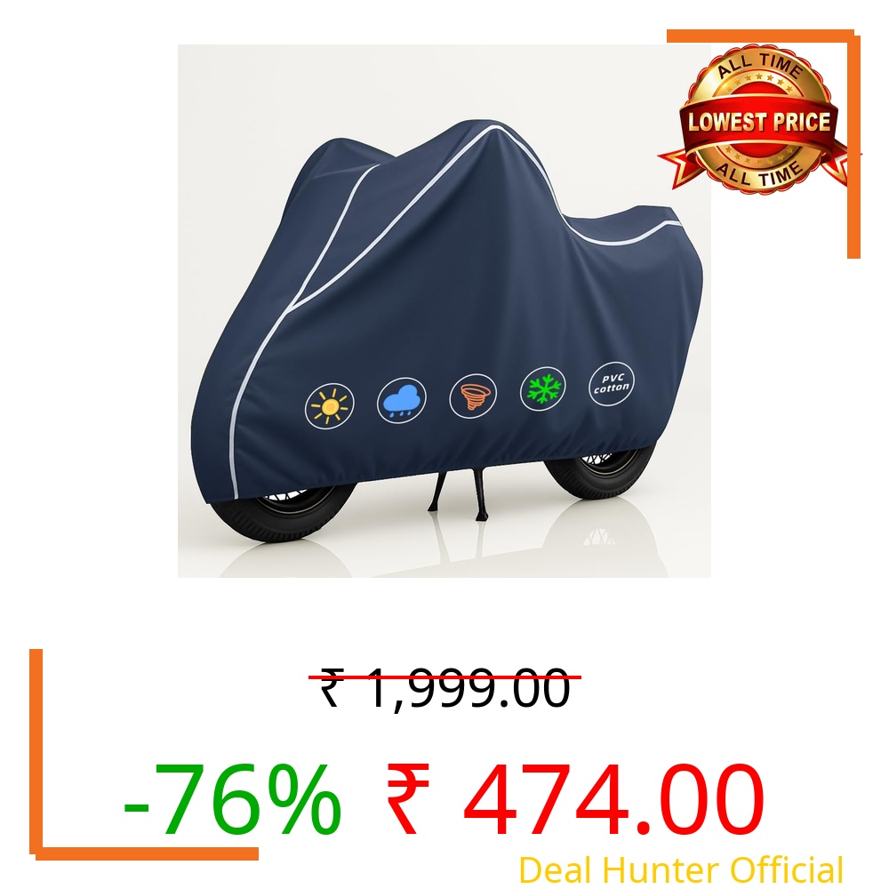 Ultra Pro 100% Waterproof Activa 110 Cover | Polyester Bike & Sccoty Body Cover for Rain & Sun | UV Protection, Dustproof, Scratch Resistant, Windproof, Heat Resistant - Heavy Duty